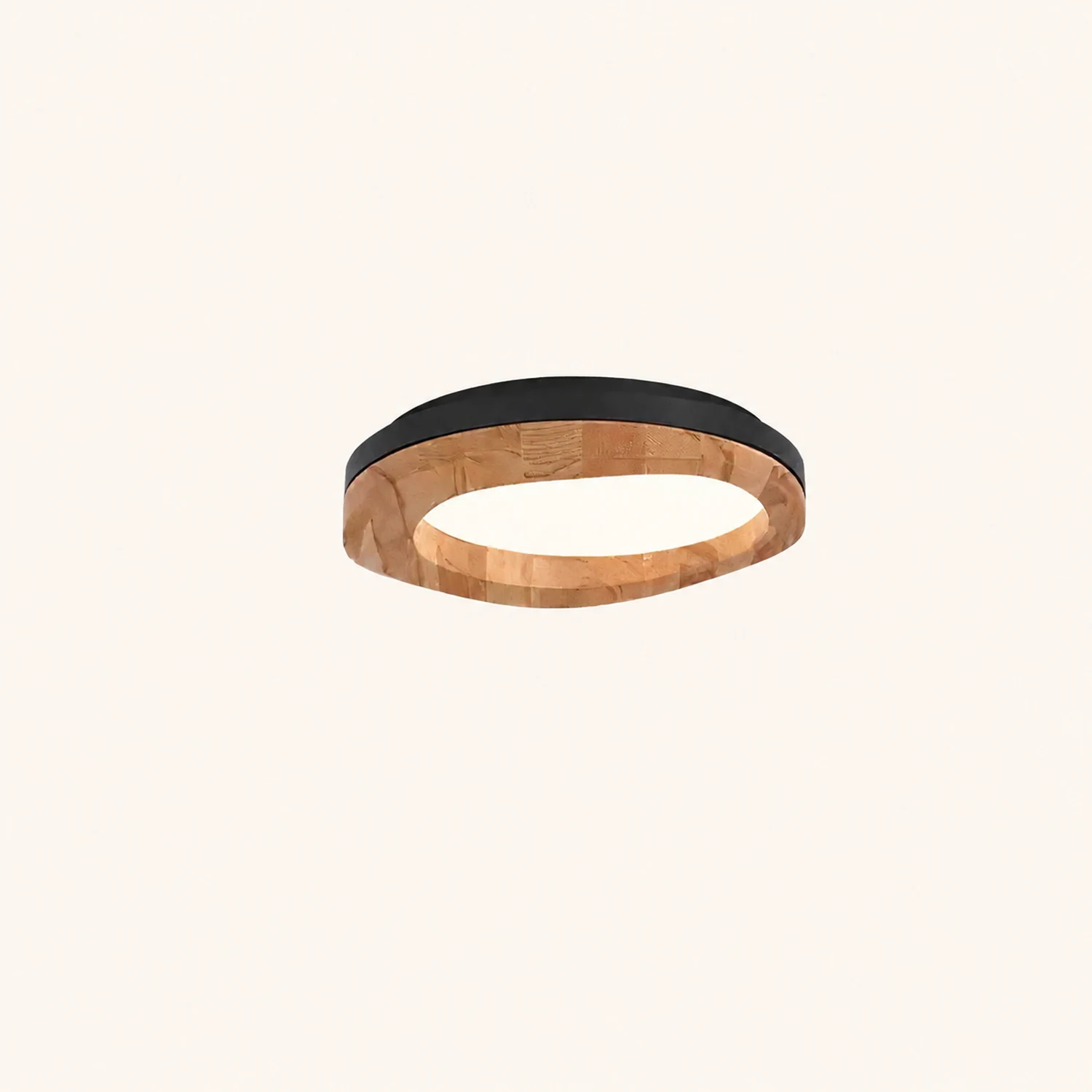 Timber Round Wood Ceiling Lamp - Lumpaz