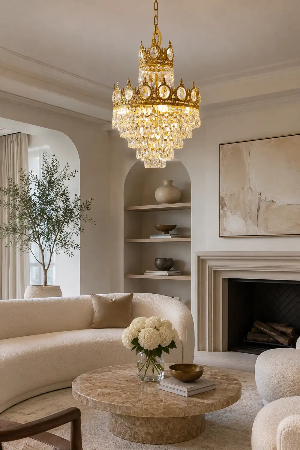 Linfort Brass Chandelier - Lumpaz