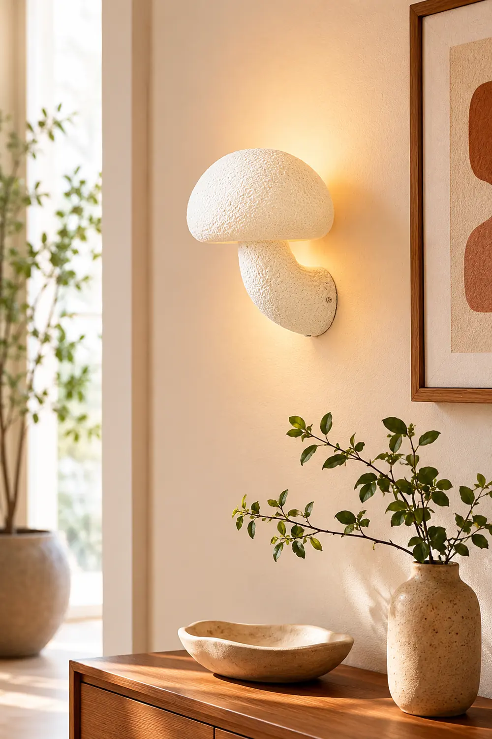 Mushroom Resin Wall Lamp - Lumpaz