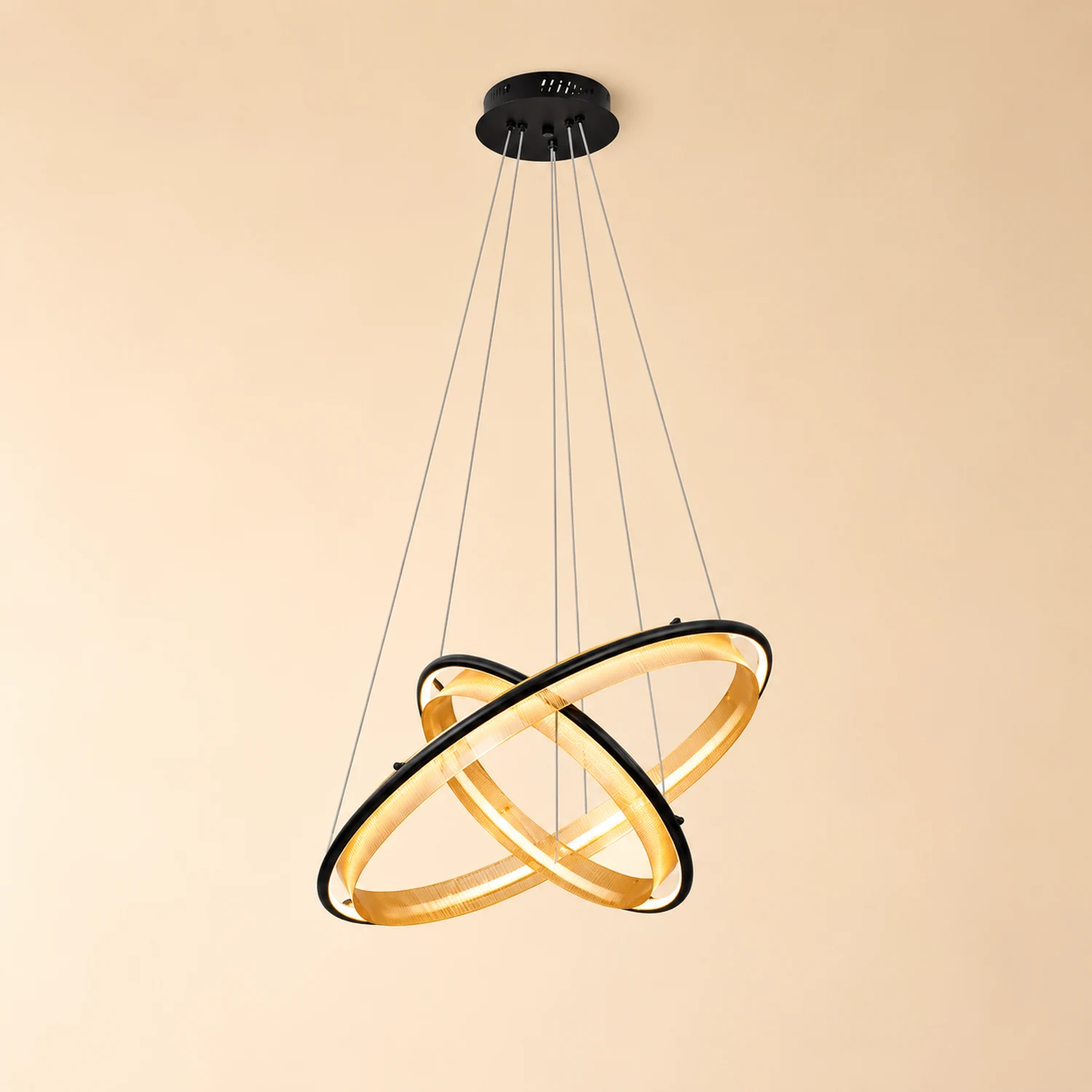 Acrylic LED Round Chandelier - Lumpaz