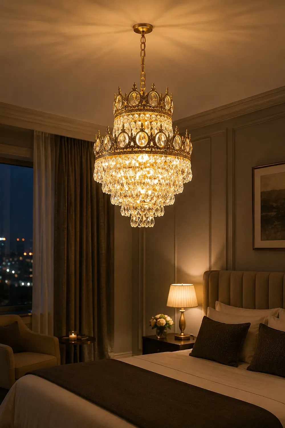 Linfort Brass Chandelier - Lumpaz
