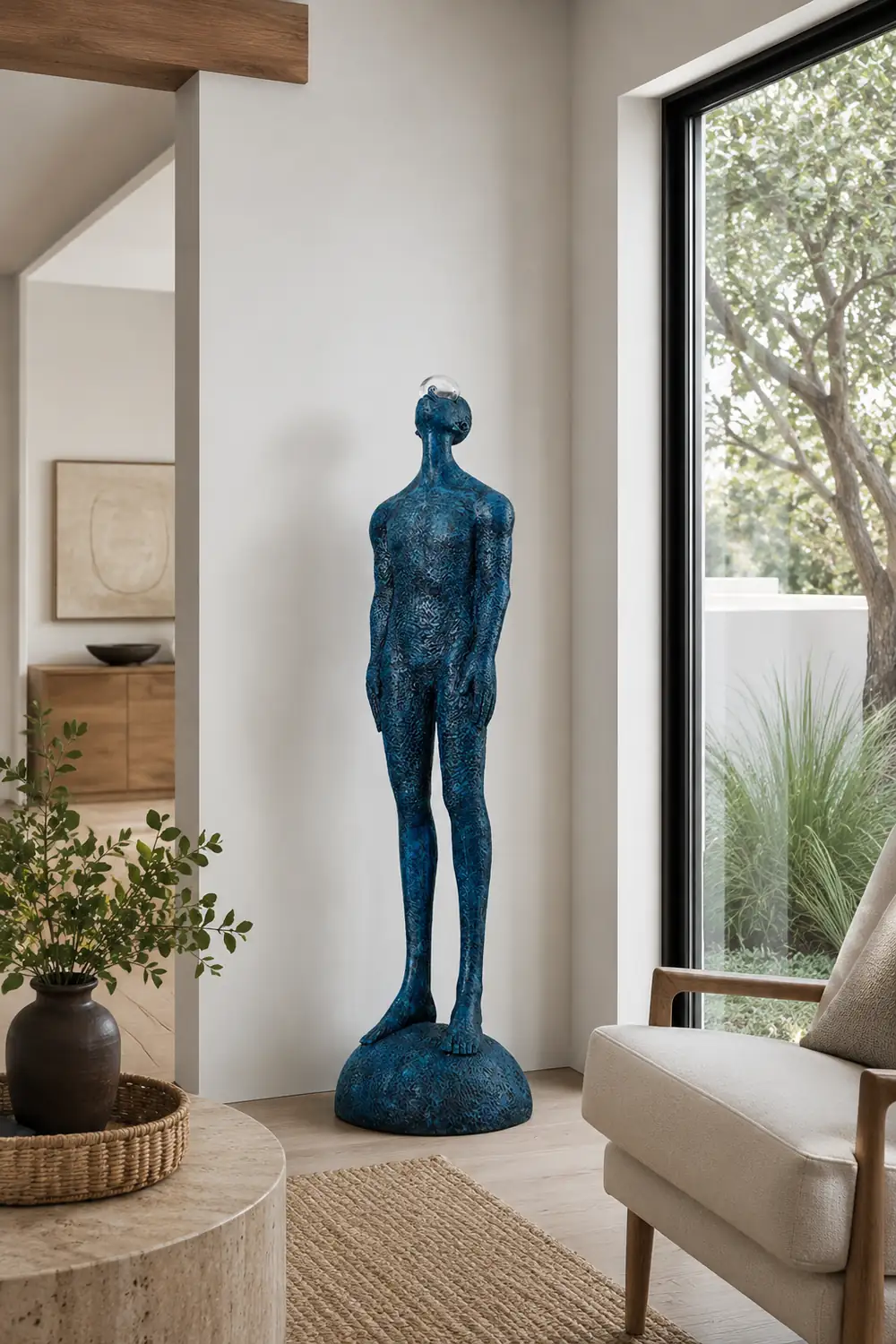 Atlas Guardian Sculpture Floor Ornaments - Lumpaz