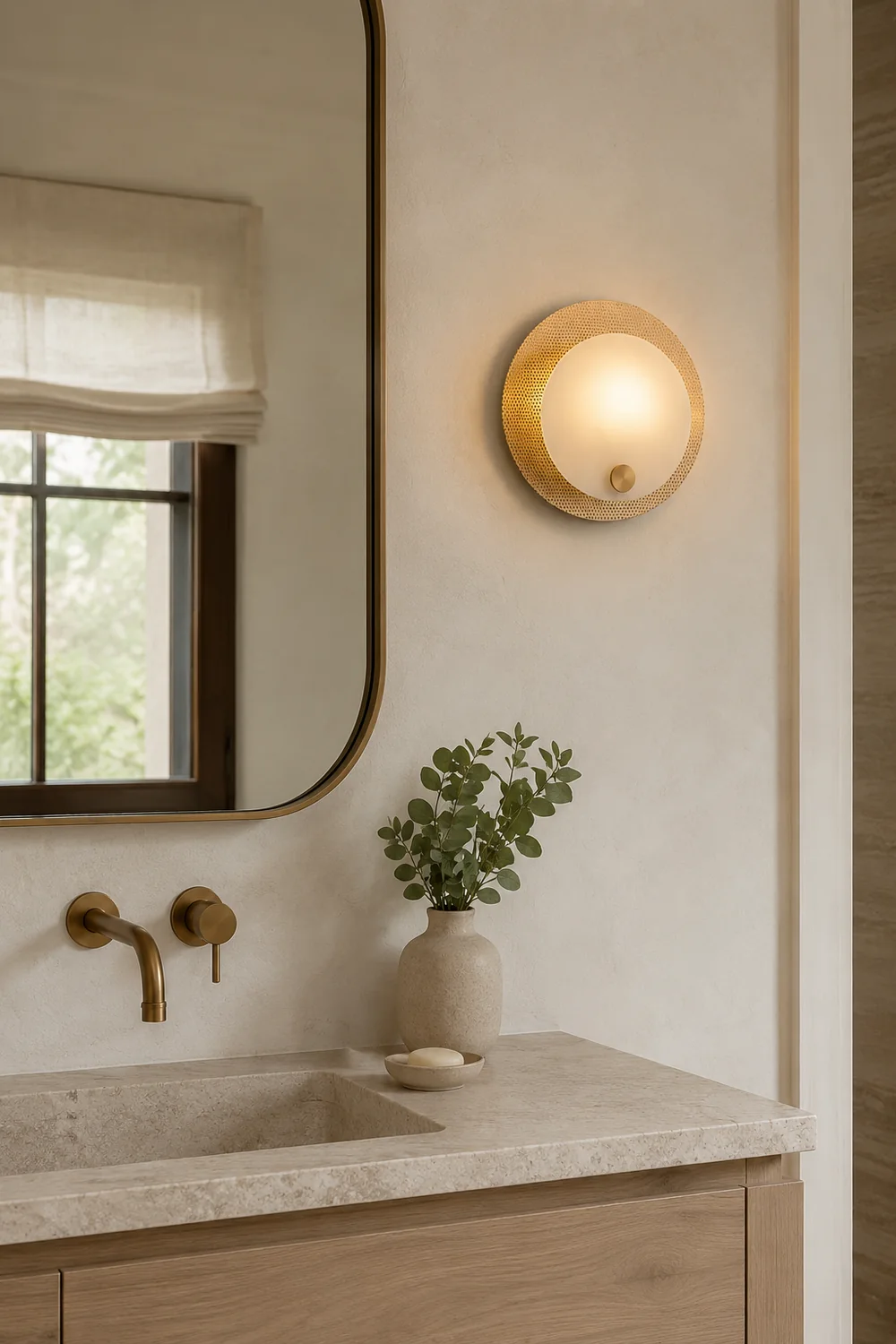 Evelyn Alabaster Wall Sconce - Lumpaz