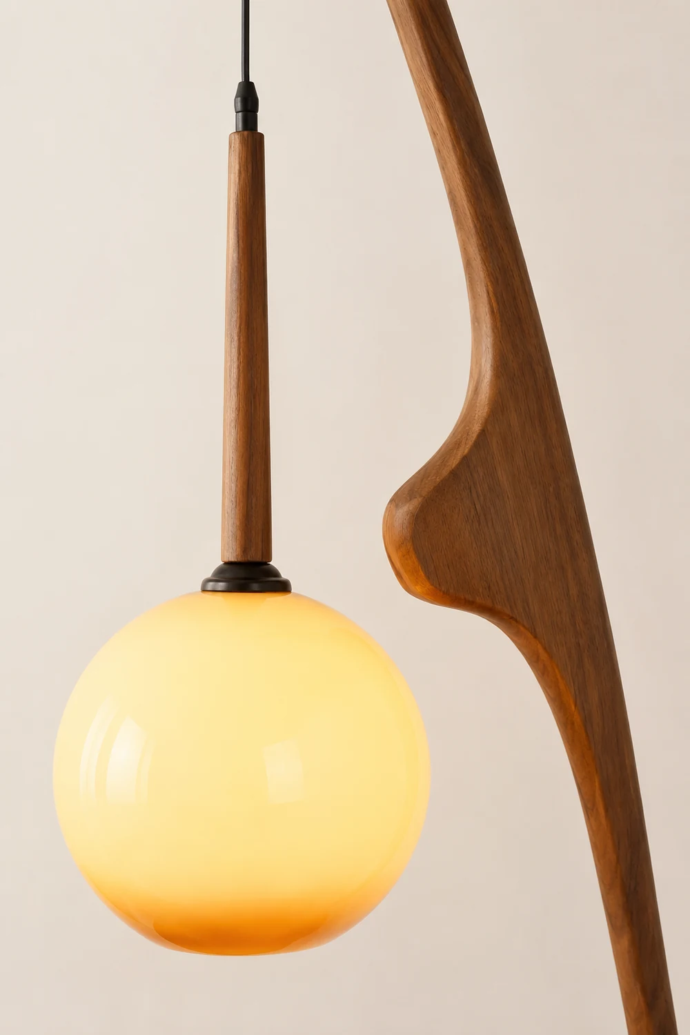Curved Mantis Arm Floor Lamp - Lumpaz