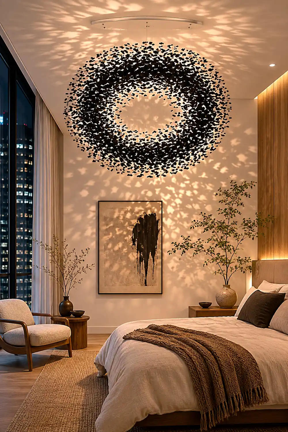 Charcoal Shape O Chandelier - Lumpaz