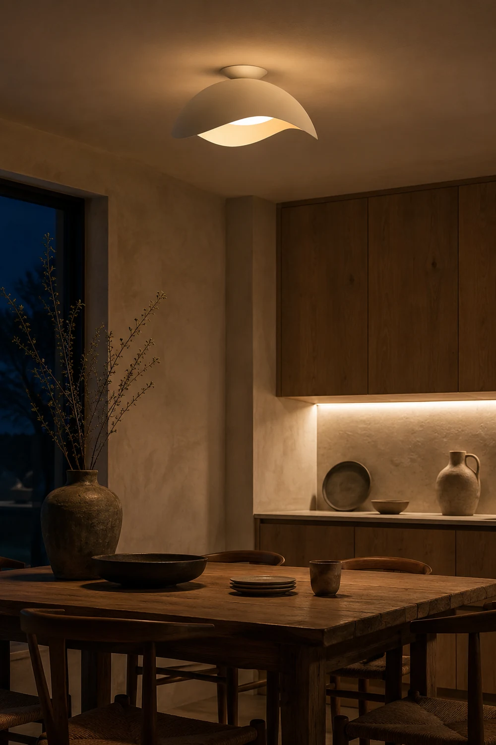 Serene Wave Ceiling Light - Lumpaz
