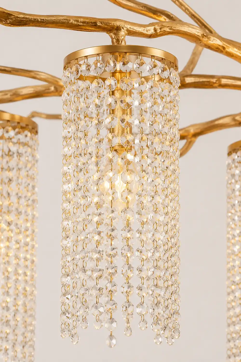 Forest Dawn Brass Chandelier - Lumpaz
