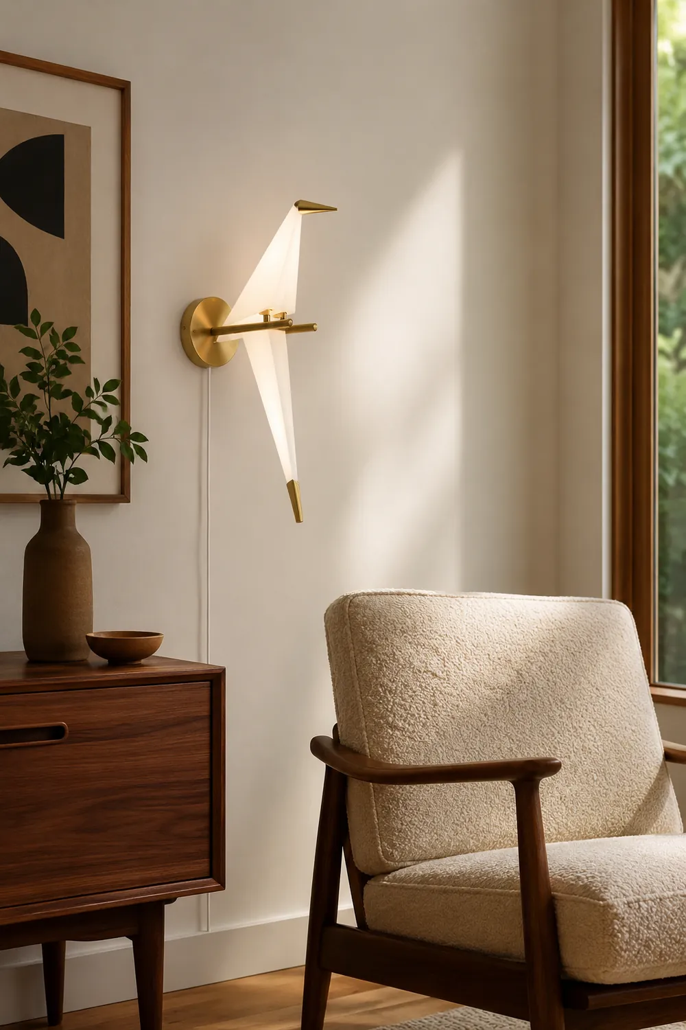 Perching Bird Plug In Wall Lamp - Lumpaz