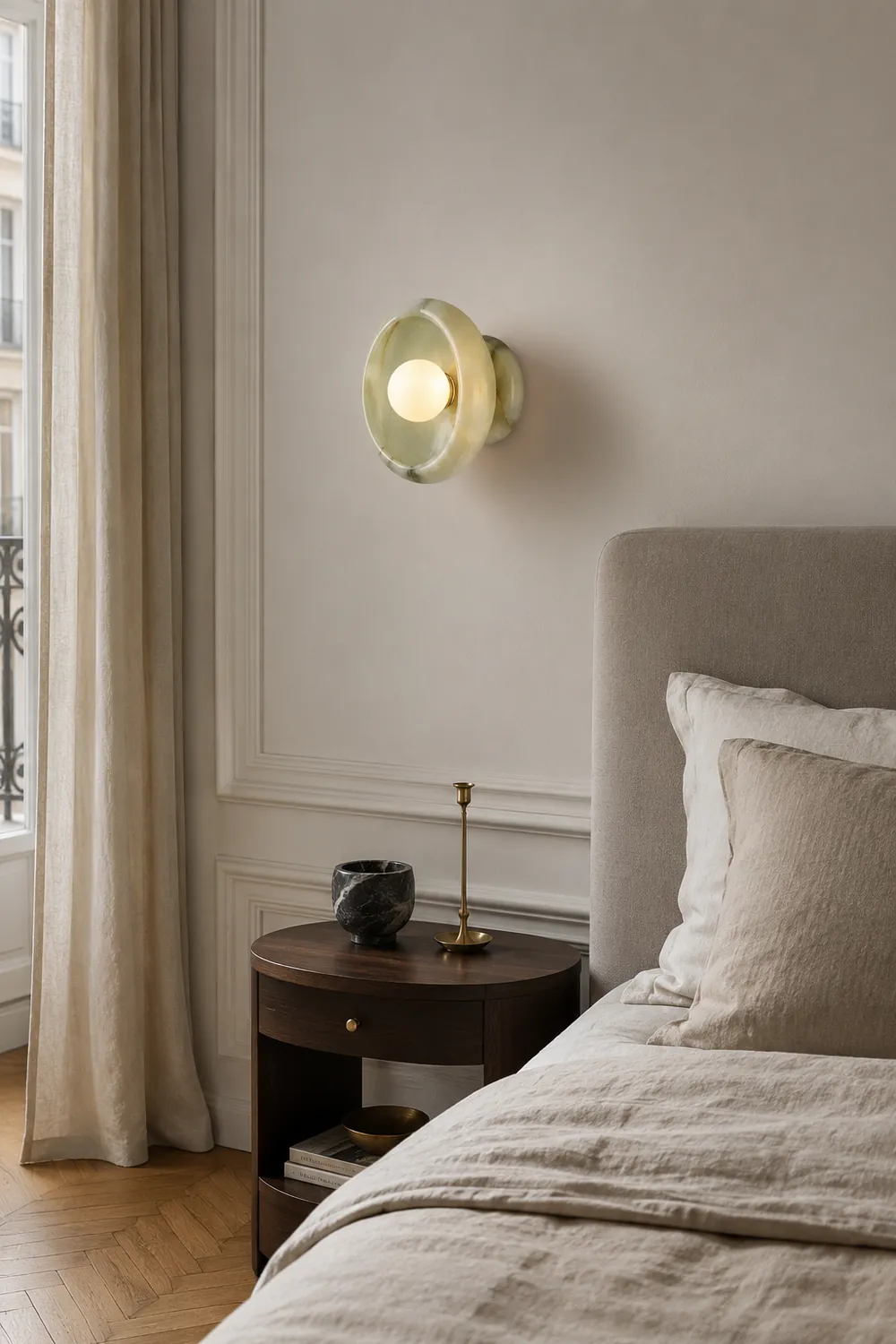 Eclipse Jade Wall Sconce - Lumpaz