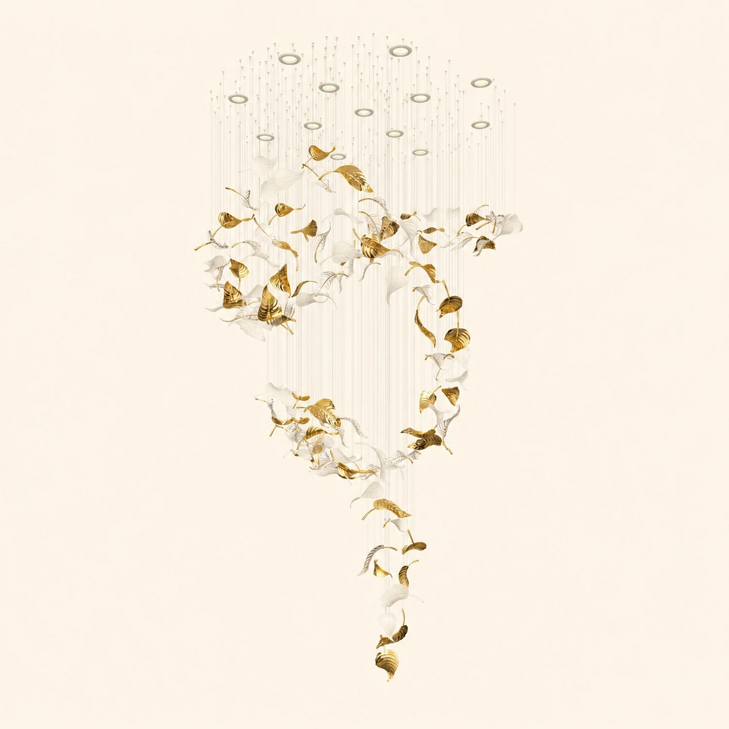 Linden Leaves Chandelier - Lumpaz