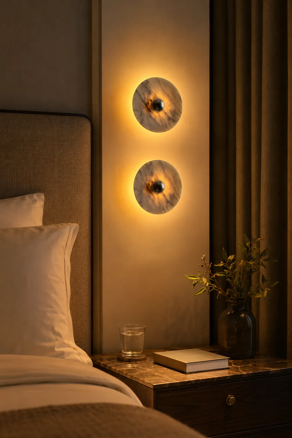 Messier Marble Rechargeable Wall Lamp - Lumpaz