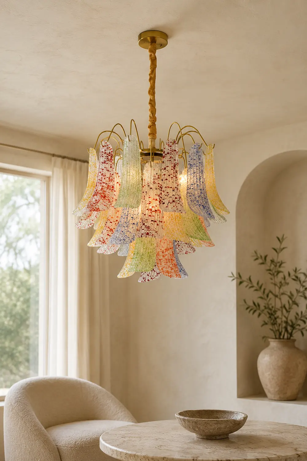 Mazzega Murano Glass Chandelier - Lumpaz