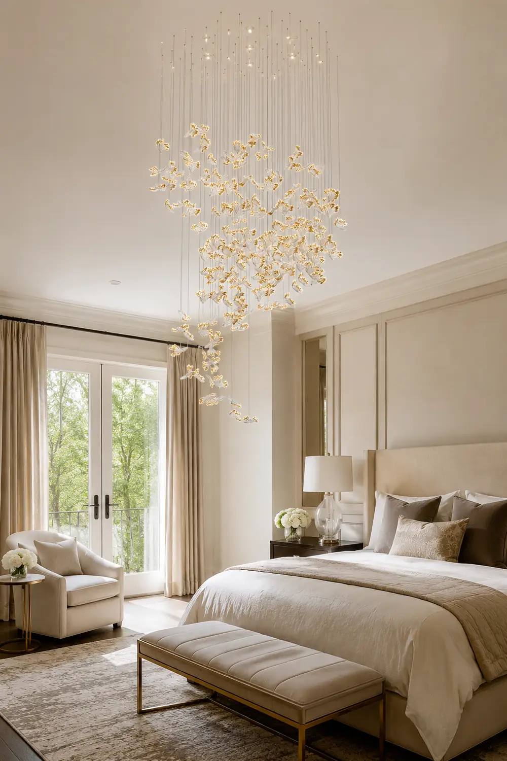 Frosted Petals Frozen Chandelier - Lumpaz
