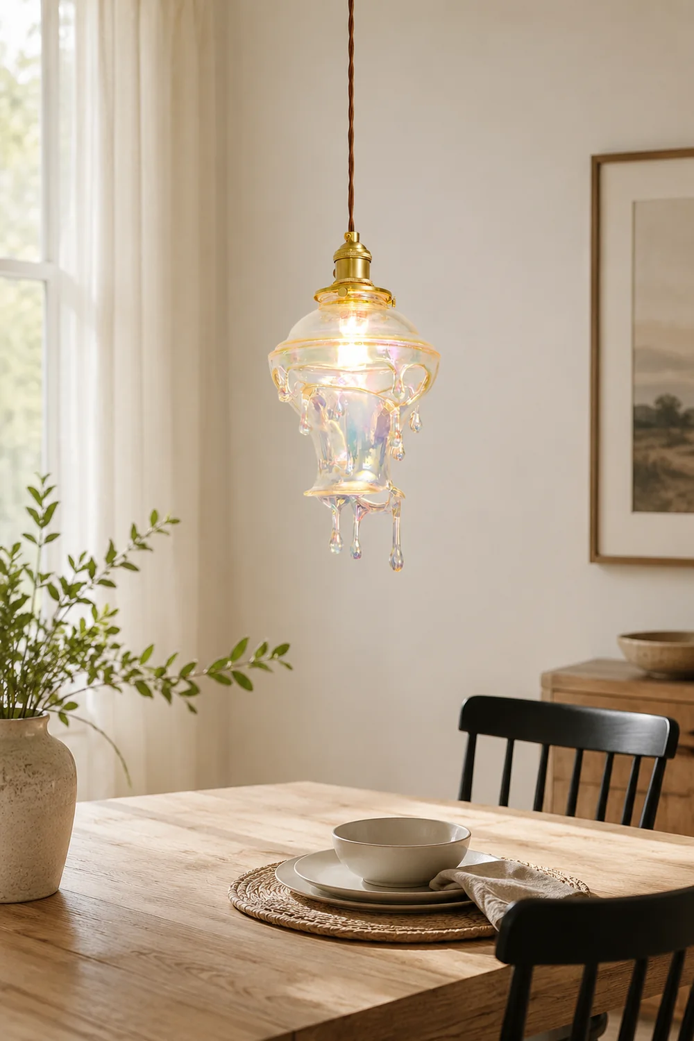 Water Droplets Resin Pendant Lamp - Lumpaz