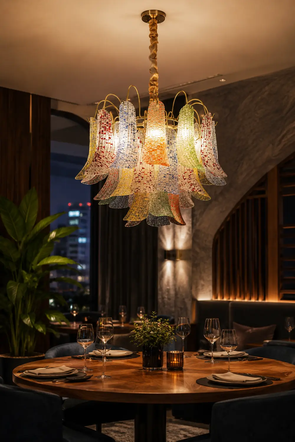 Mazzega Murano Glass Chandelier - Lumpaz