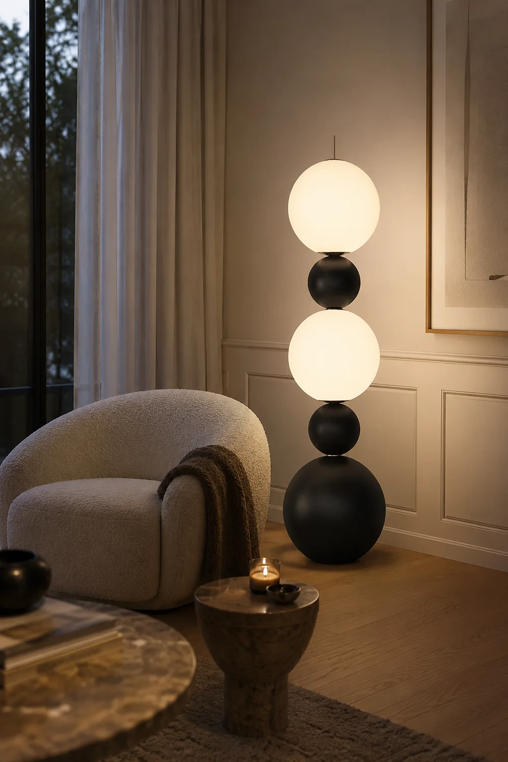 Orion Sphere Floor Lamp - Lumpaz
