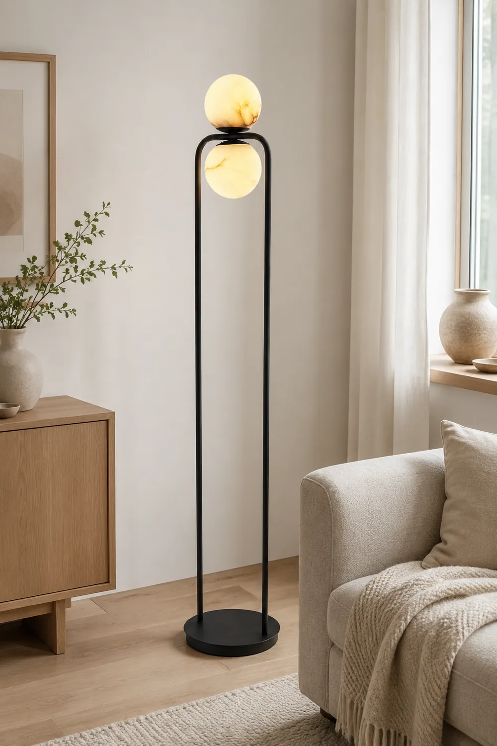 Alabaster Tribeca Floor Lamp - Lumpaz