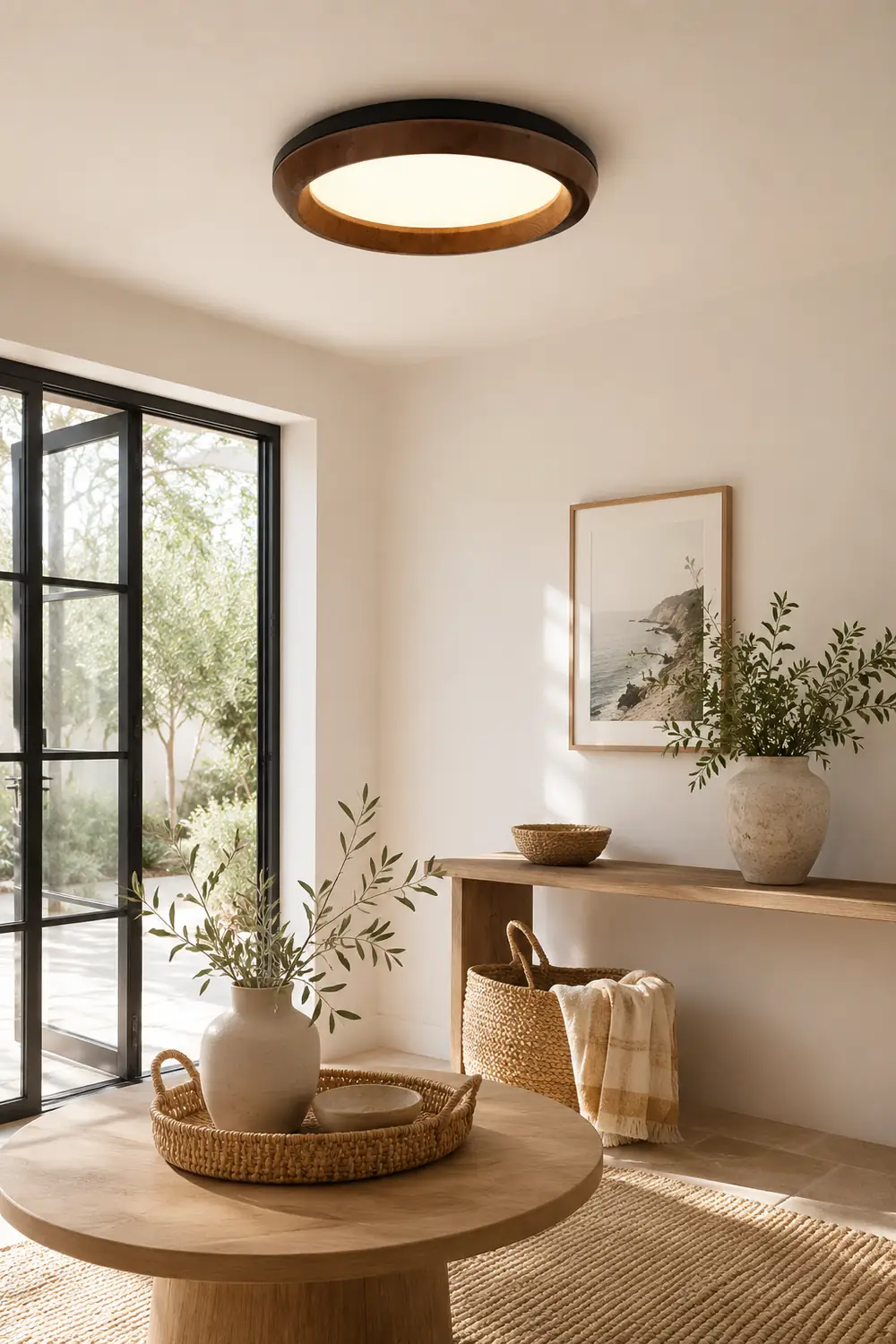 Ripple Wood Ceiling Light - Lumpaz