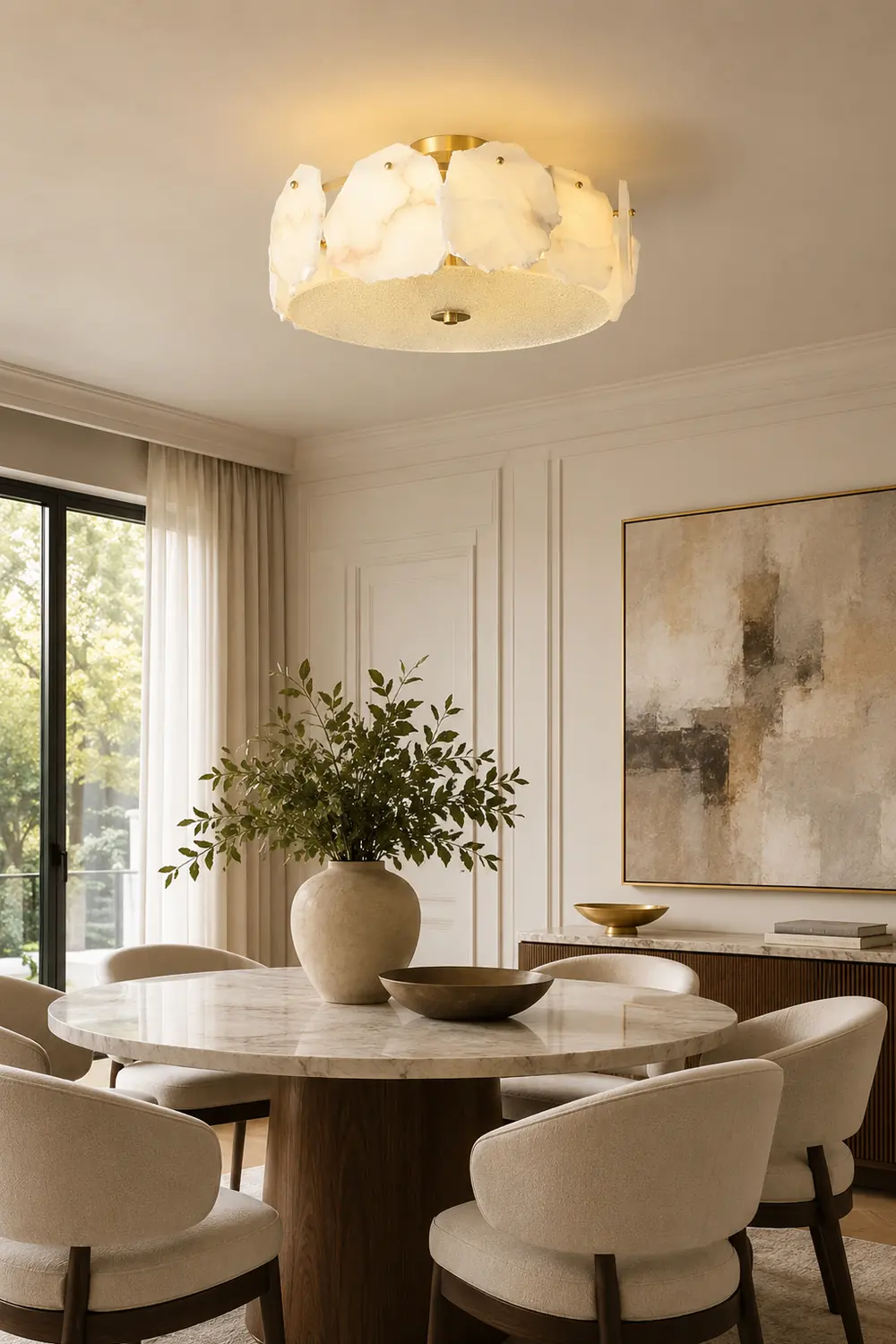 Valeria Alabaster Ceiling Lamp - Lumpaz