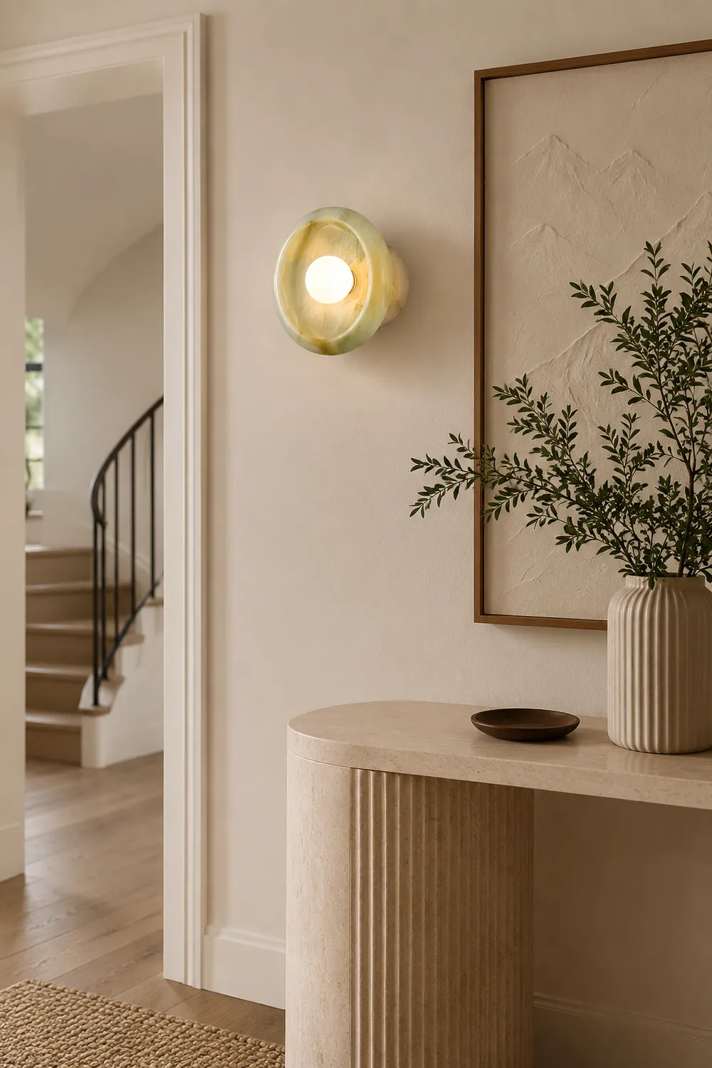Eclipse Jade Wall Sconce - Lumpaz