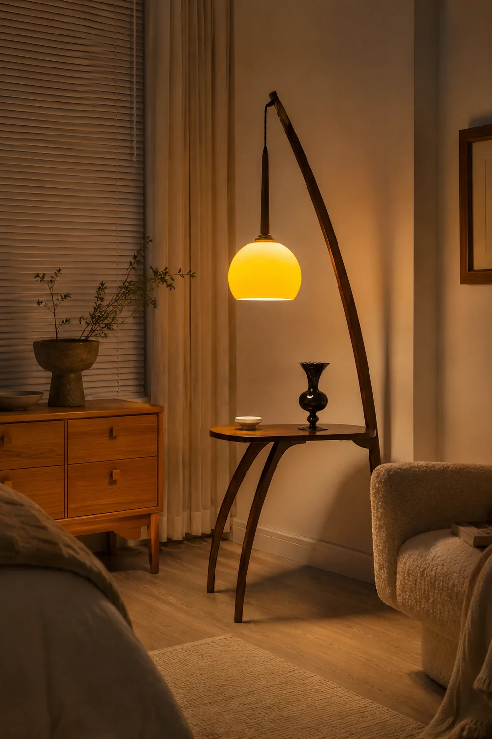 Arc Sphere Floor Lamp - Lumpaz