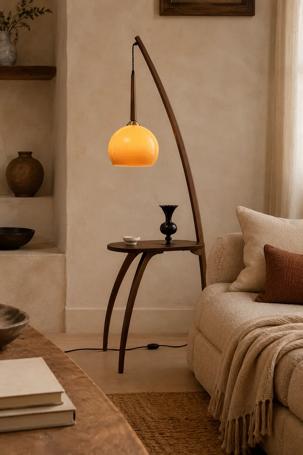 Arc Sphere Floor Lamp - Lumpaz