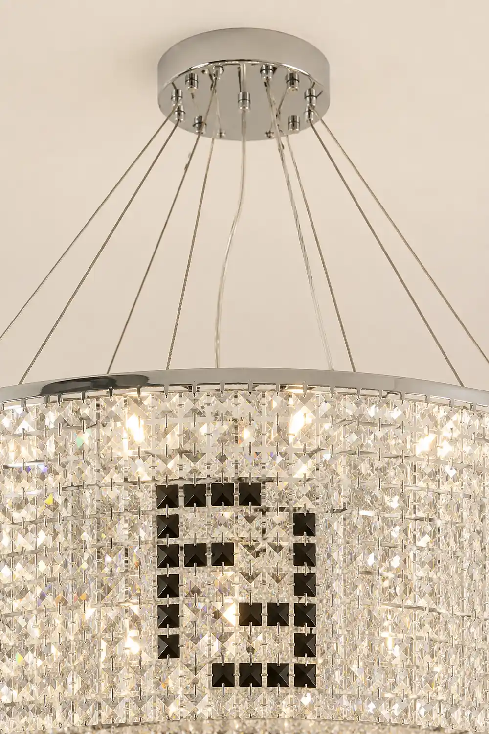 Liliana Round Crystal Chandelier - Lumpaz