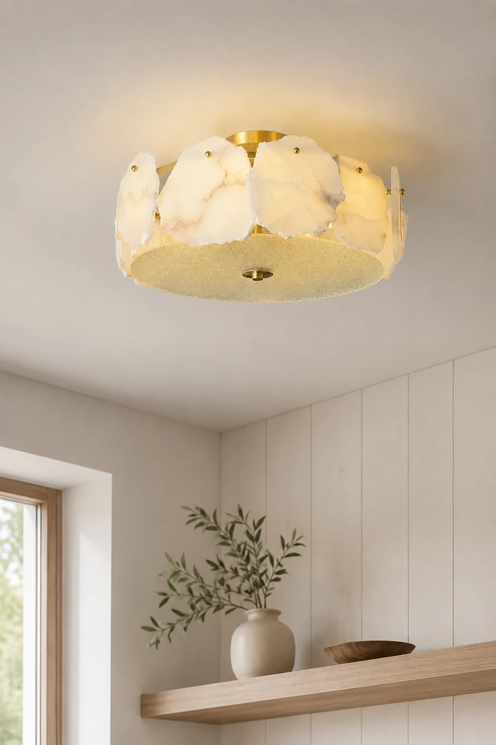 Valeria Alabaster Ceiling Lamp - Lumpaz