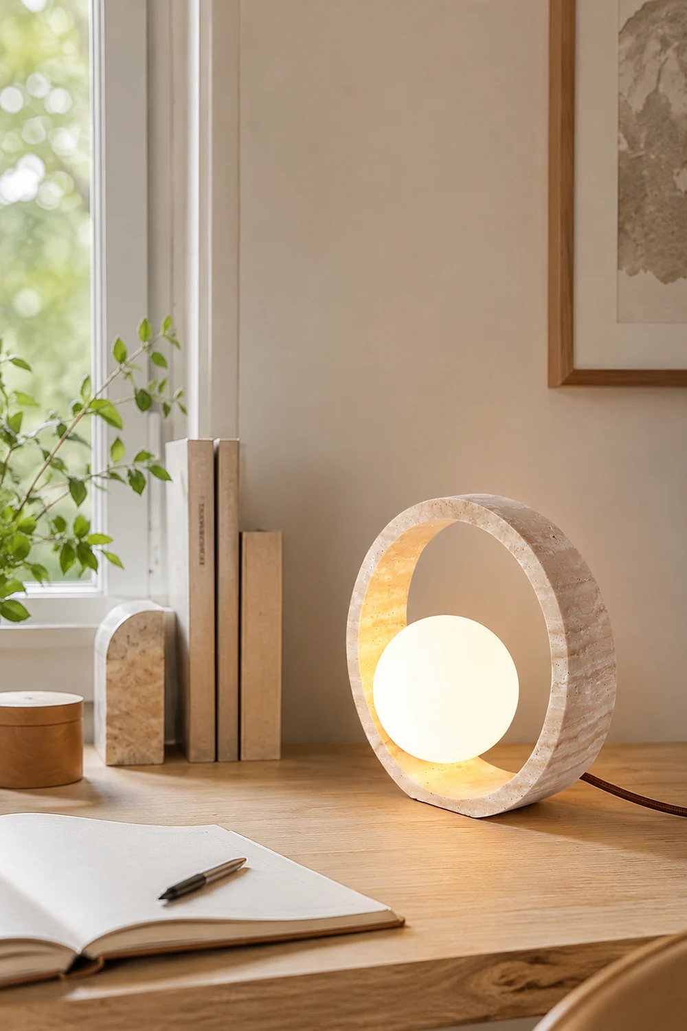 Q Circle Table Lamp - Lumpaz