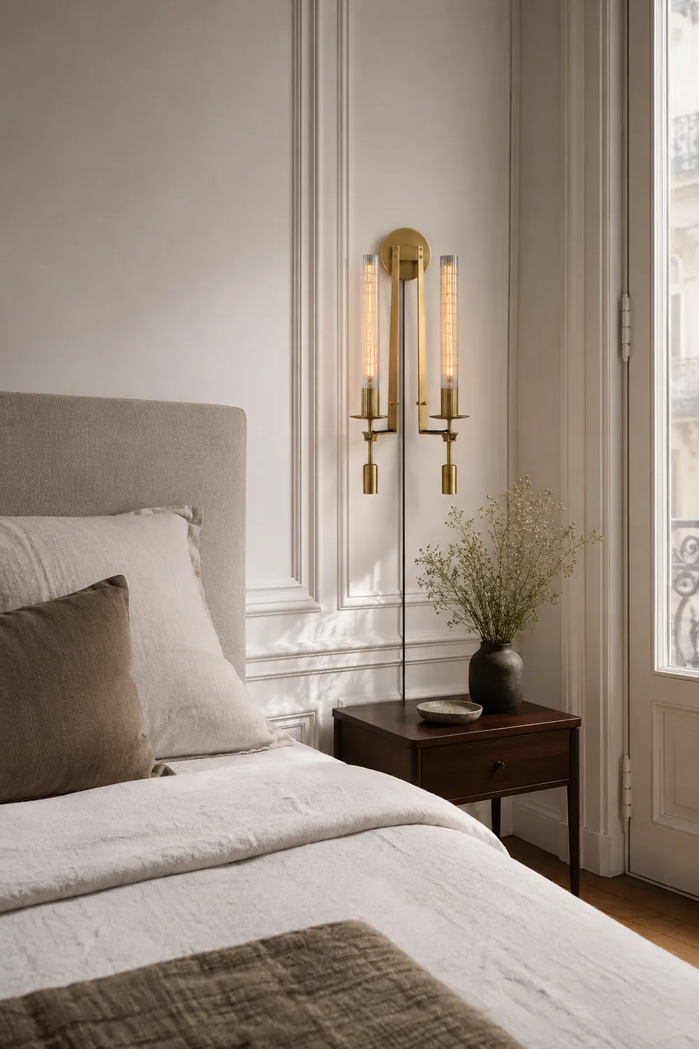 French Classicism Plug-in Wall Lamp - Lumpaz