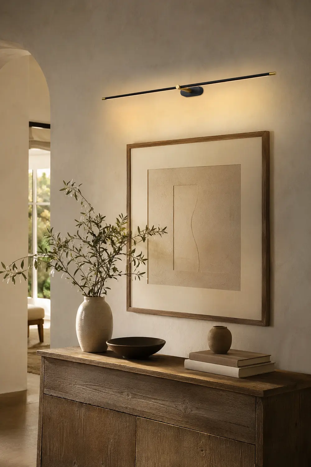 Minimalist Linear Plug-in Wall Lamp - Lumpaz