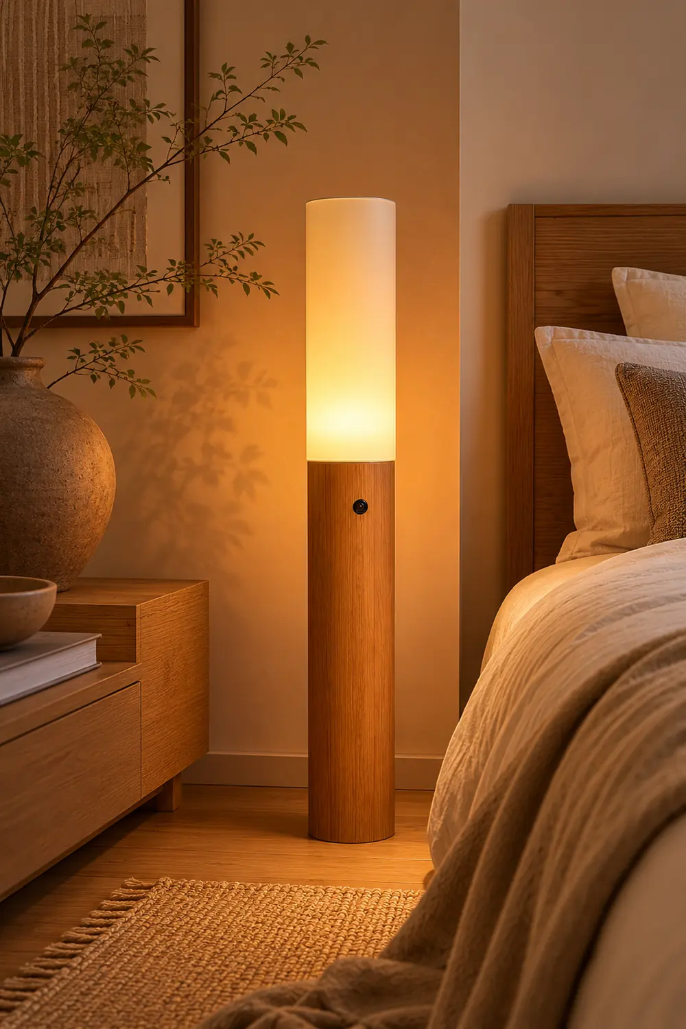 Timber Column Floor Lamp - Lumpaz