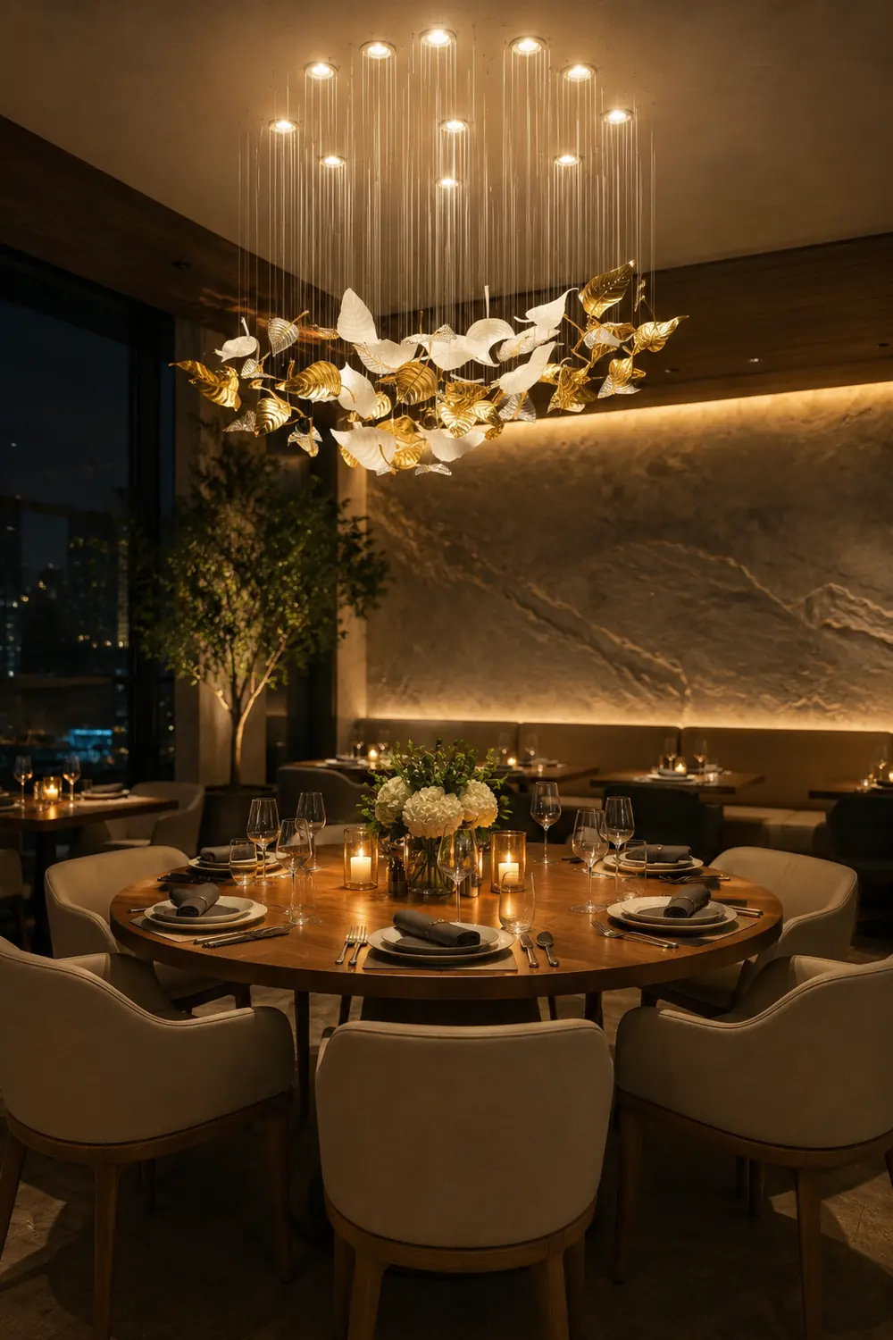 Linden Leaves Chandelier - Lumpaz