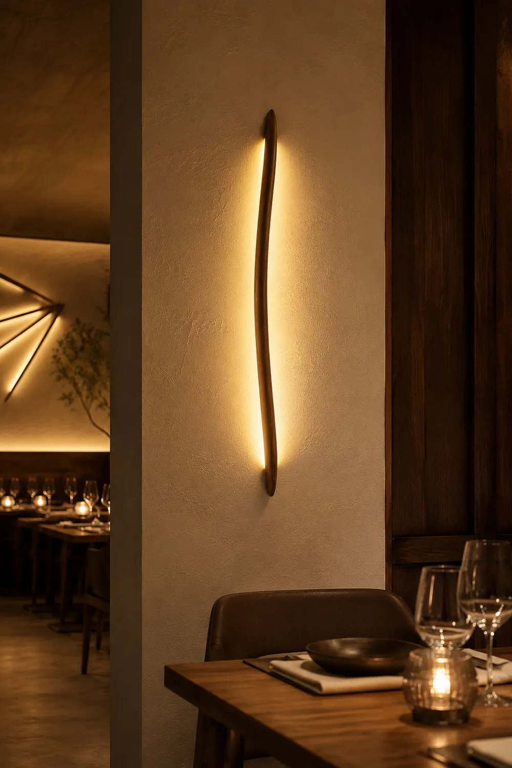 Linea Wood Wall Light - Lumpaz
