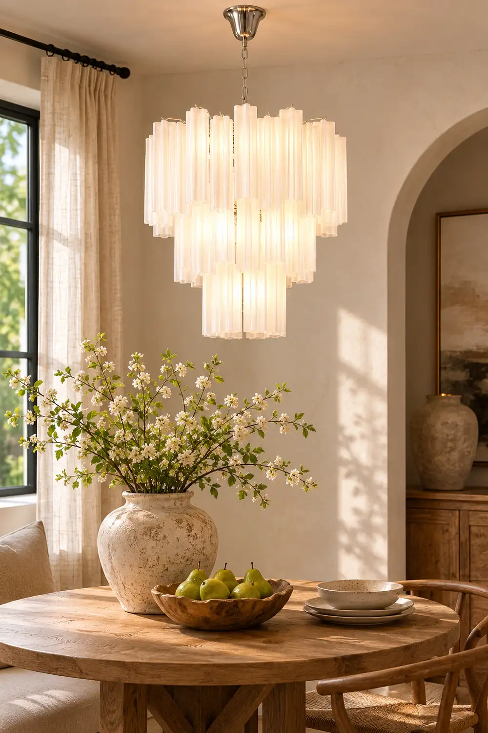 Starlight Frosted Mist Chandelier - Lumpaz