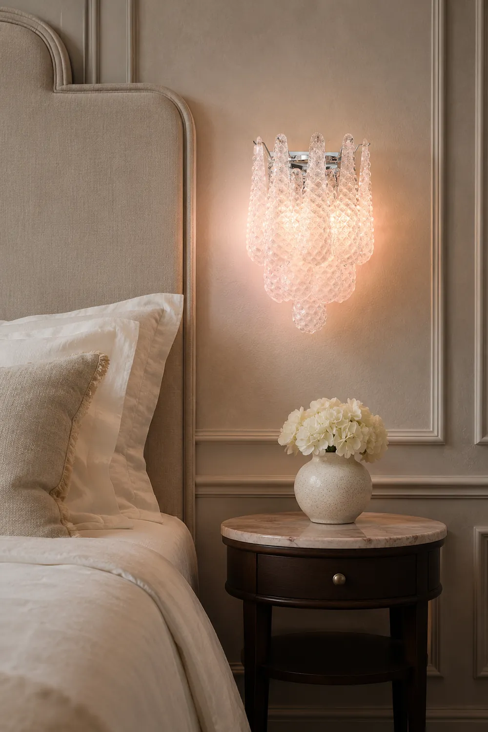 Pink Waffle Wall Sconce - Lumpaz