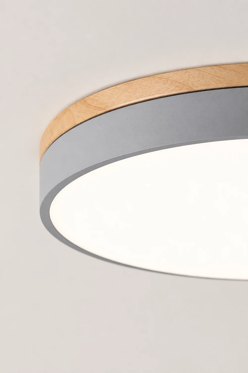 Zara Circular Wood Ceiling Lamp - Lumpaz