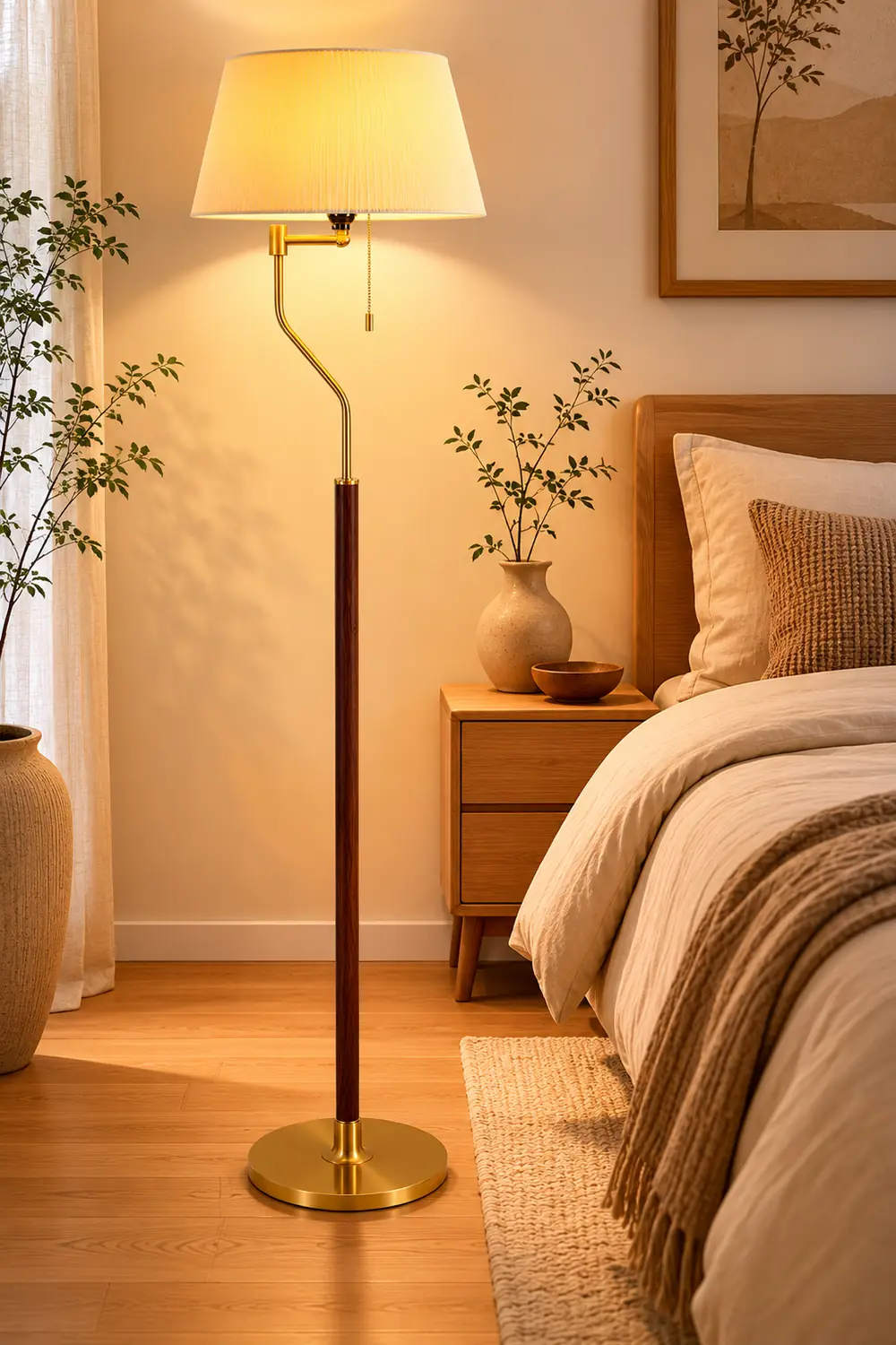 Walnut Whisper Floor Lamp - Lumpaz