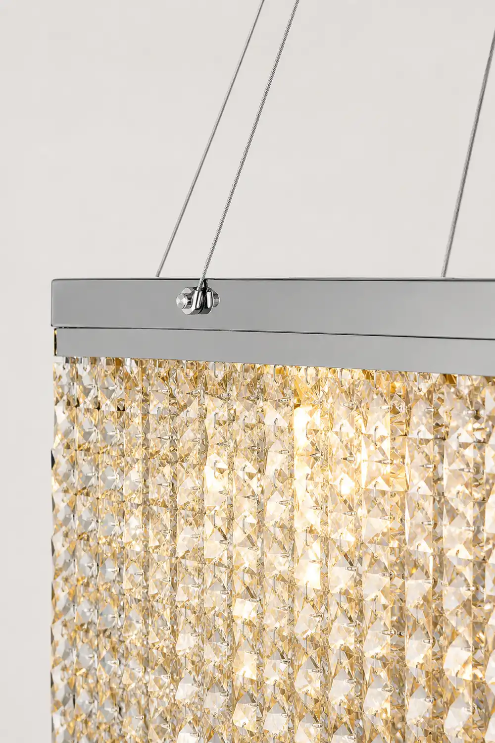 Liliana Rectangle Crystal Chandelier - Lumpaz