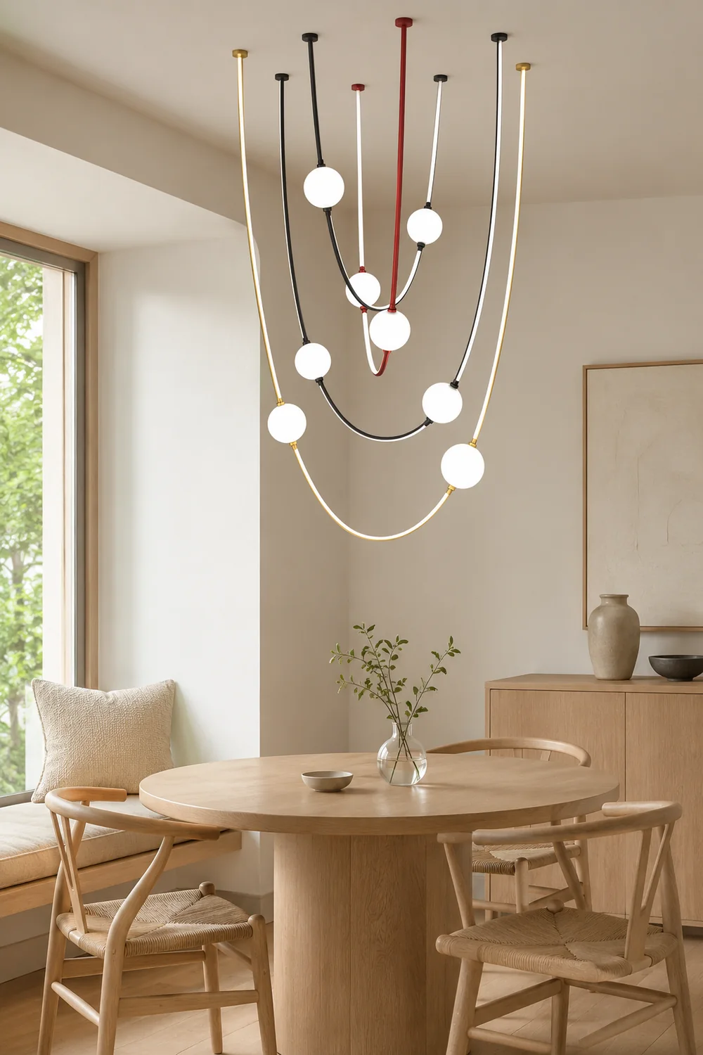 Linea Curva Chandelier - Lumpaz