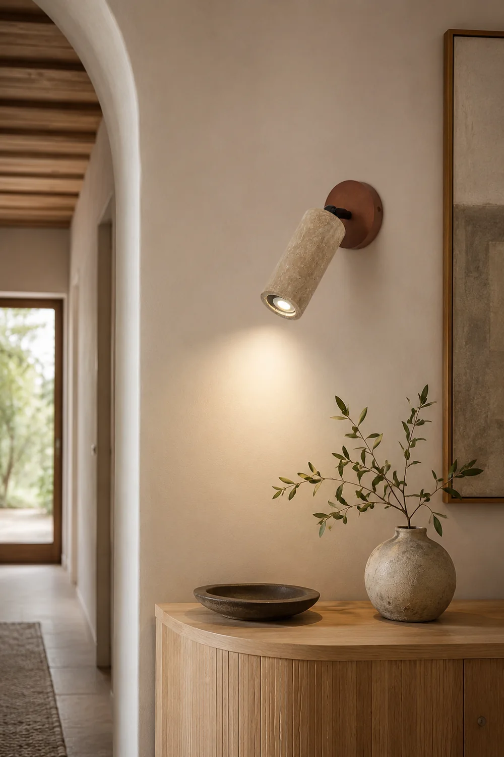 Versa Stone Adjustable Wall Light - Lumpaz