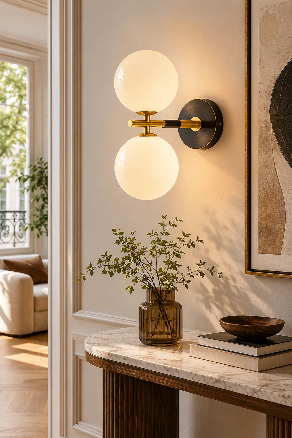 Brass Global Wall Lamp - Lumpaz