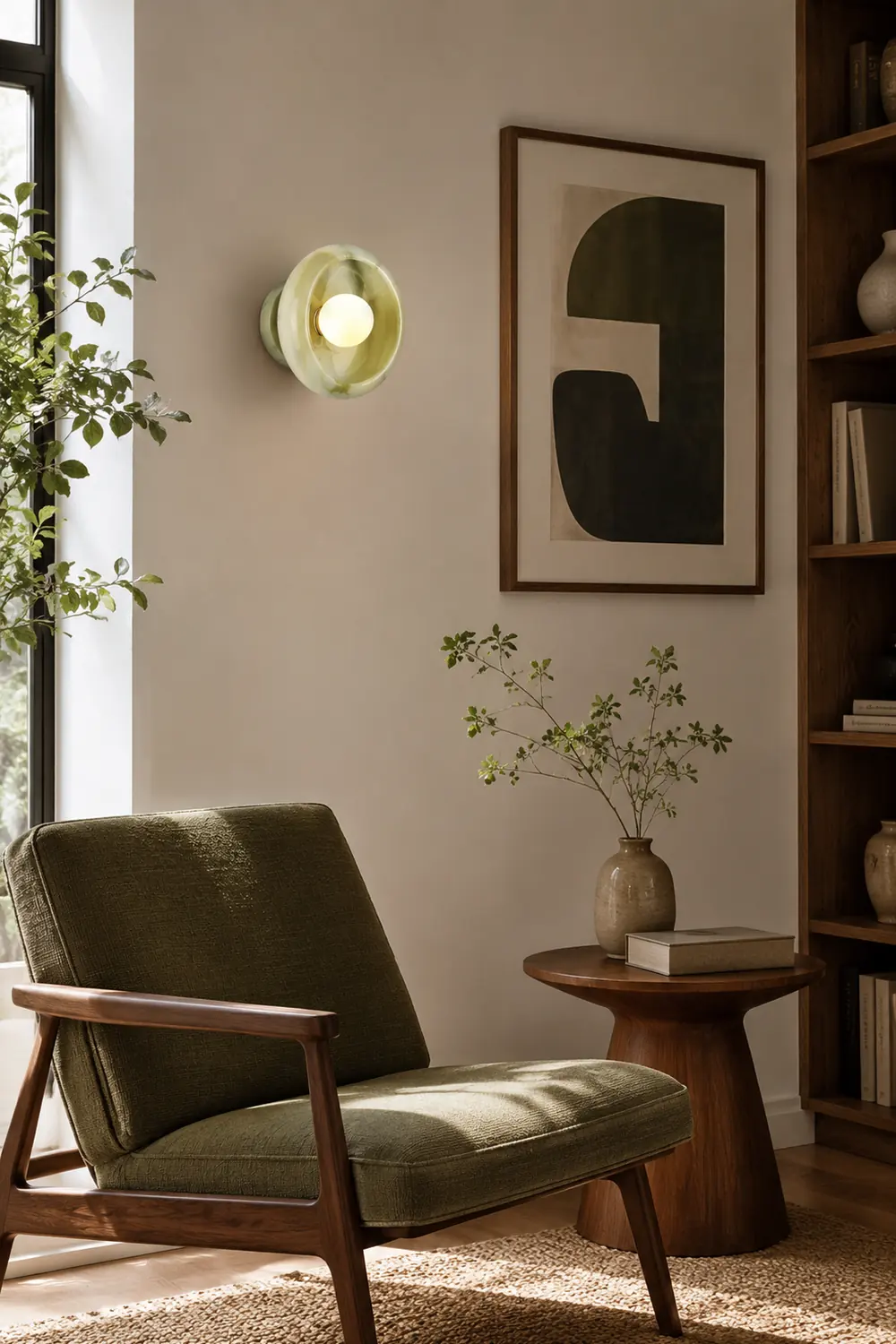 Eclipse Jade Wall Sconce - Lumpaz
