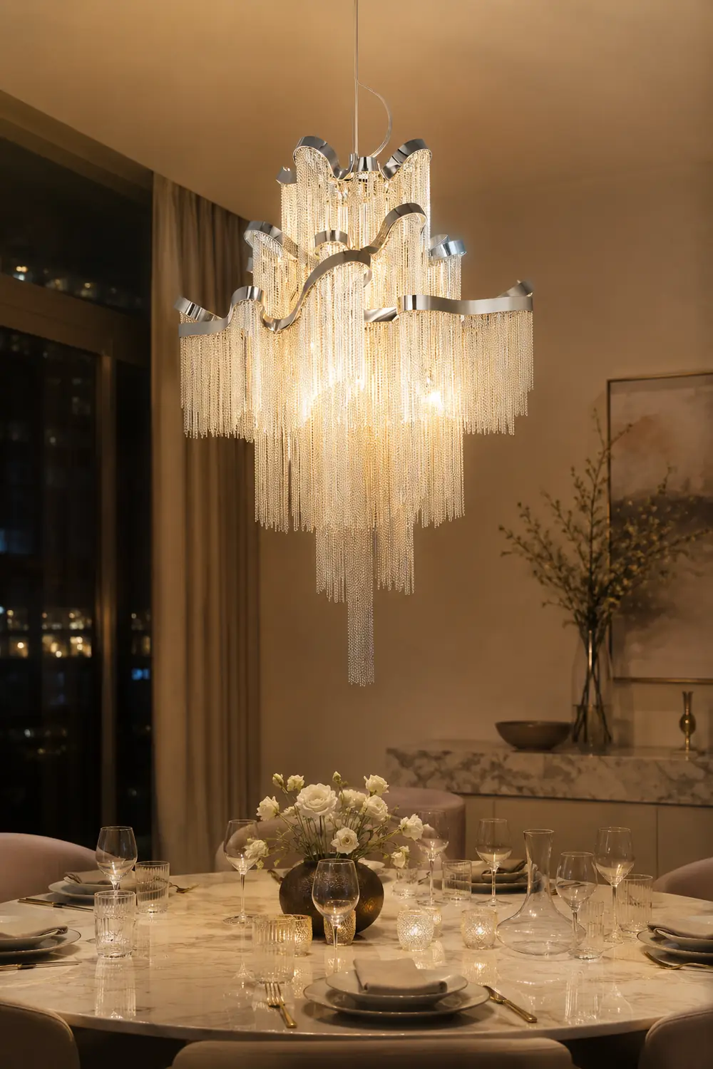 Fringe Chandelier - Lumpaz