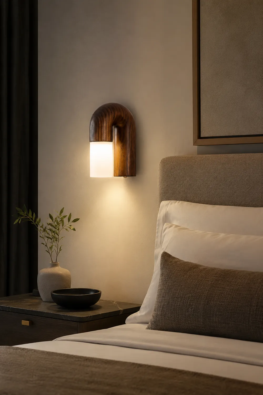 Arcus Wood Wall Lamp - Lumpaz