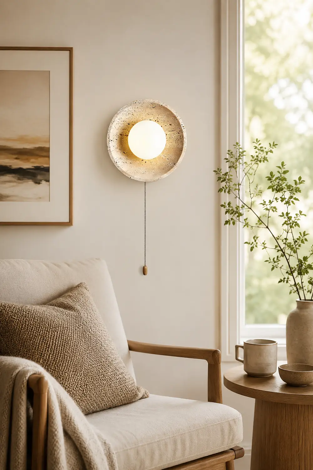 Stone Lunar Eclipse Wall Light - Lumpaz