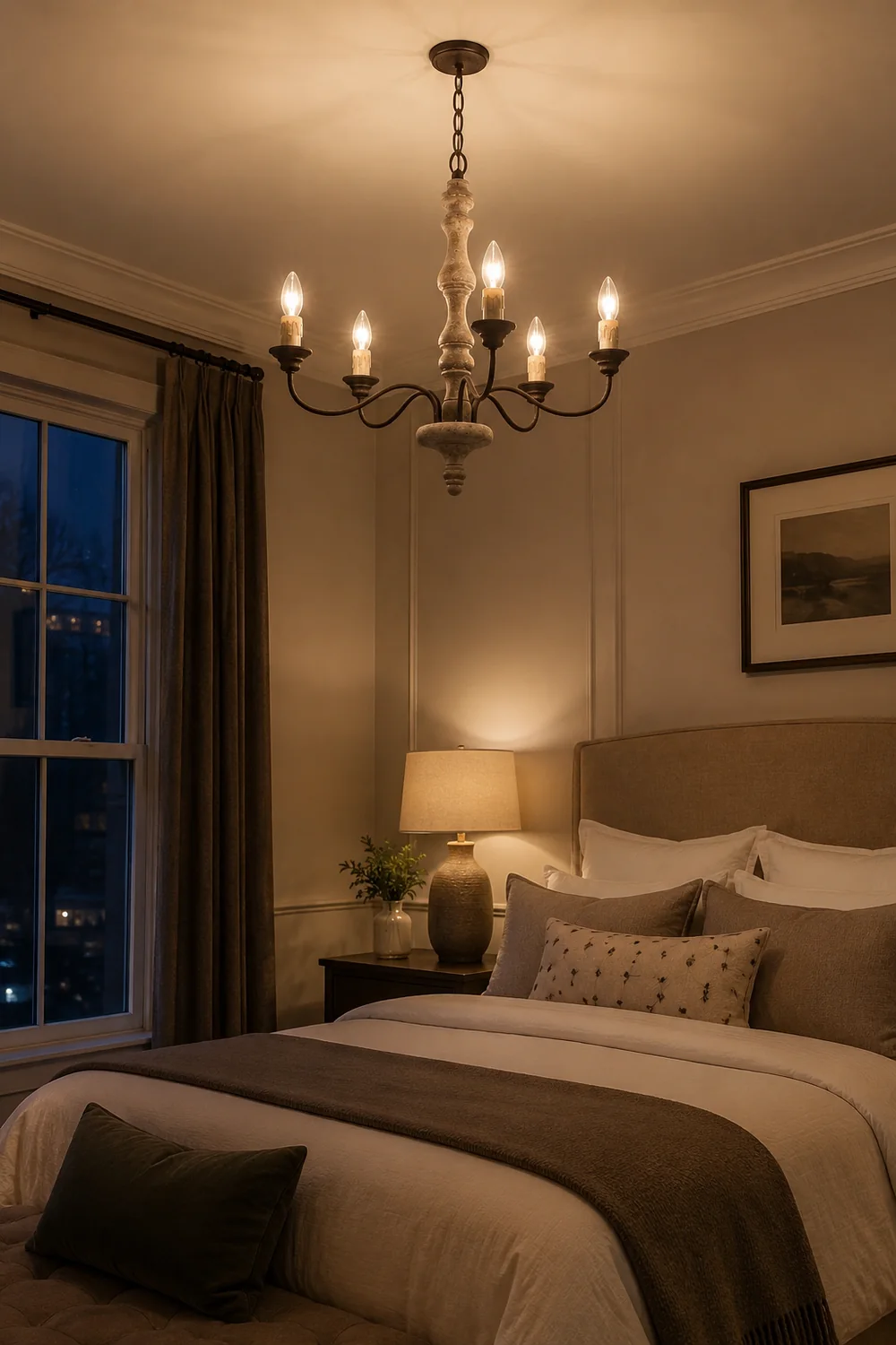 Candlestick Farmhouse chandelier - Lumpaz
