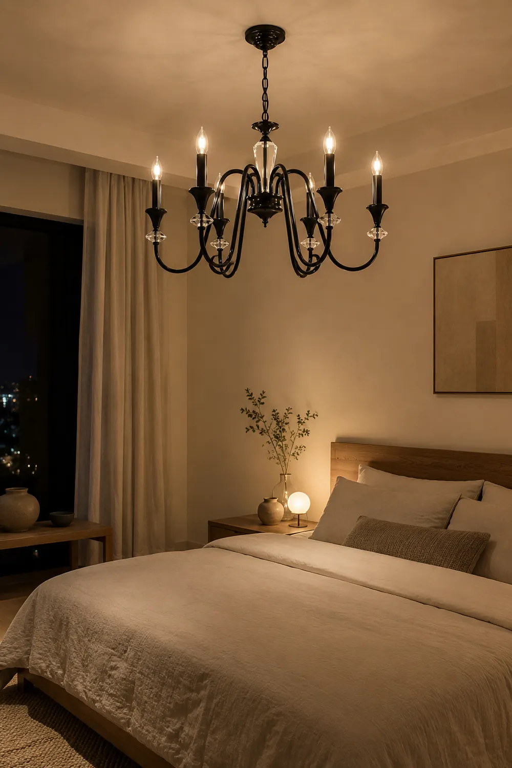Noir Candelabra Chandelier - Lumpaz
