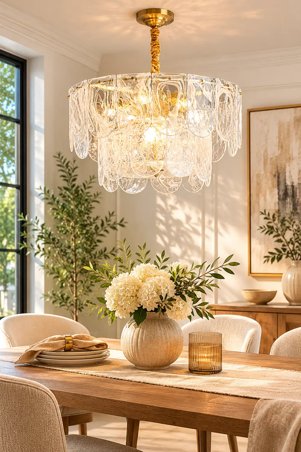 Nason Brass Chandelier - Lumpaz
