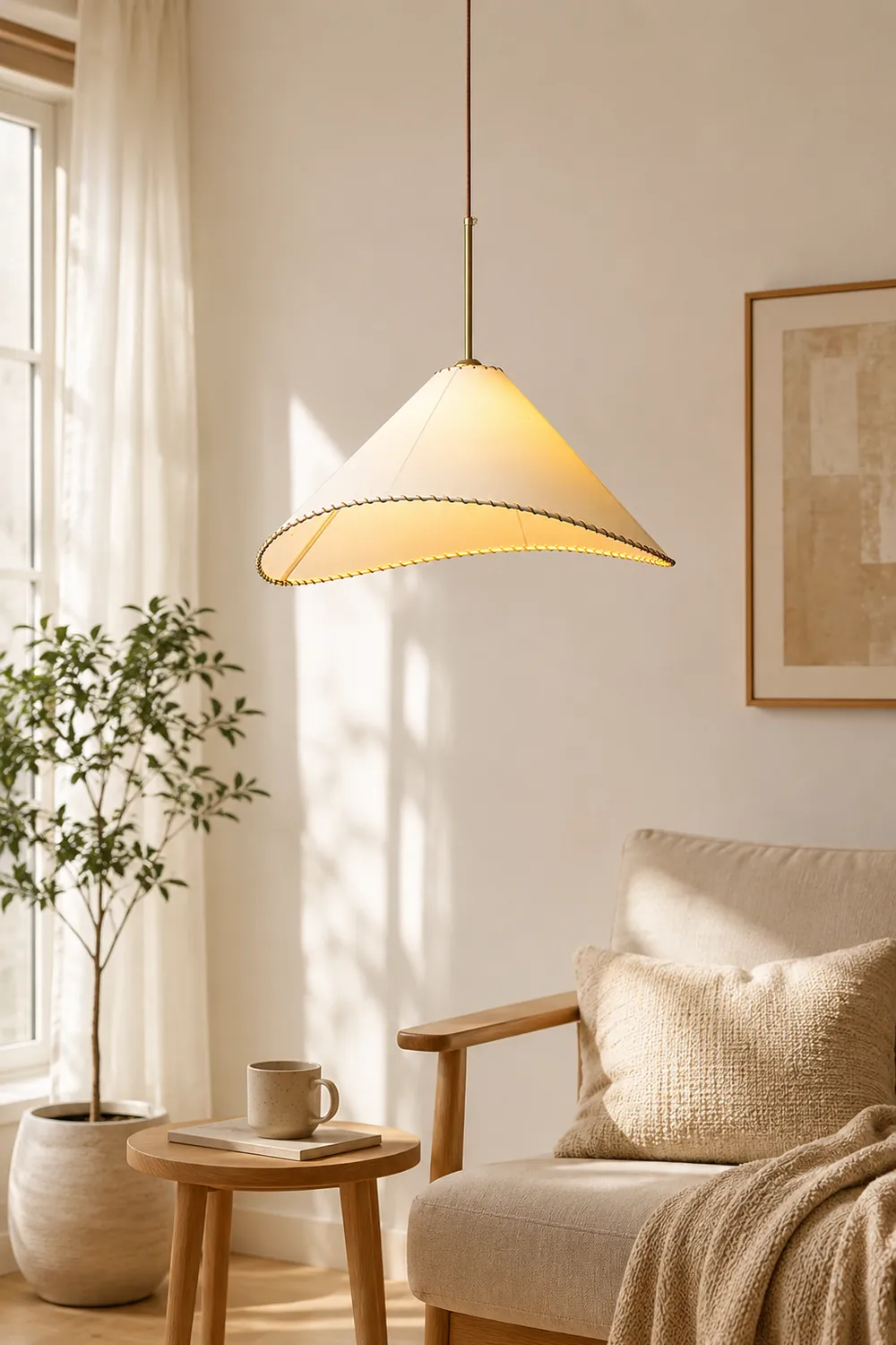 Twisted Shade Pendant Lamp - Lumpaz